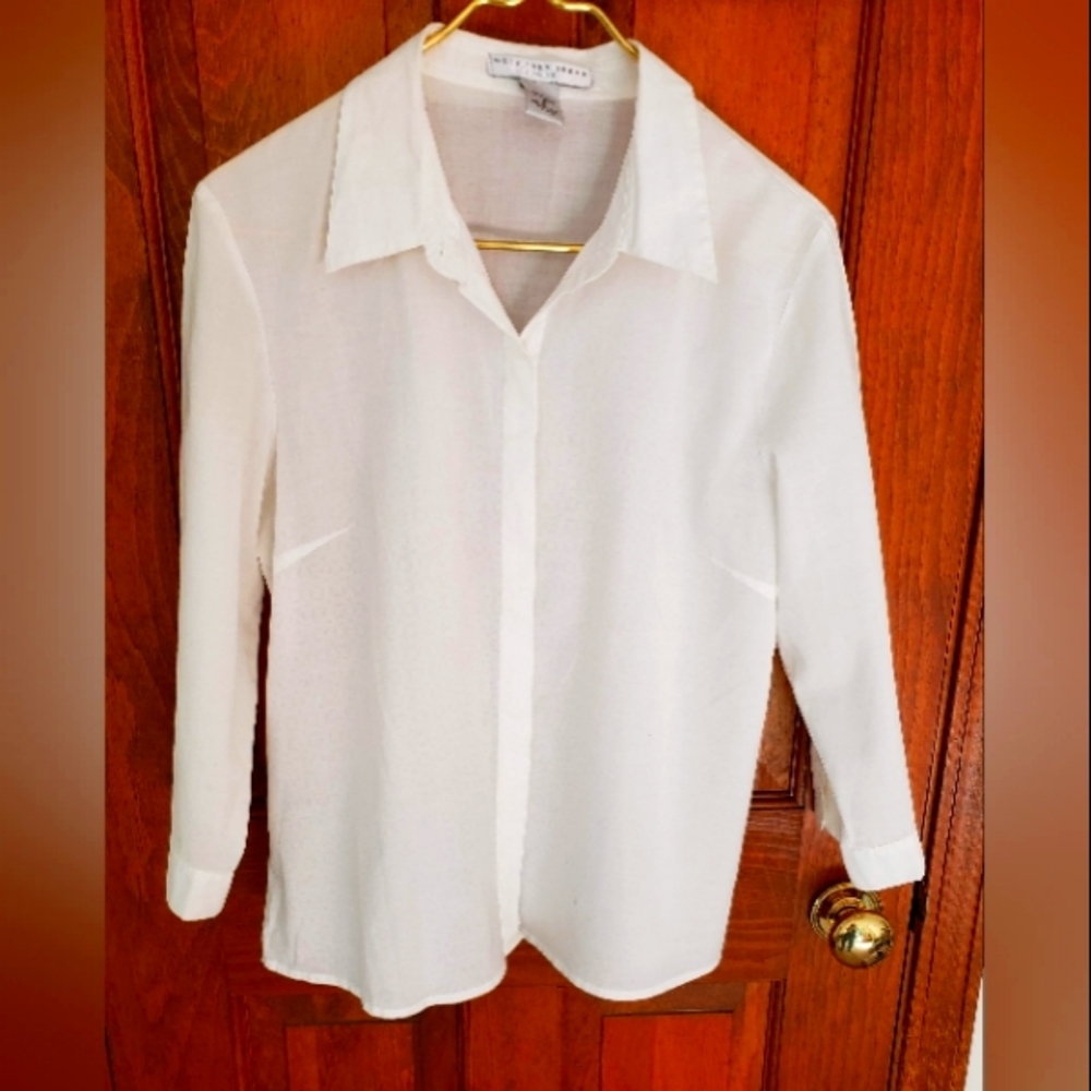 Geoffery Beene White Sport Shirt
